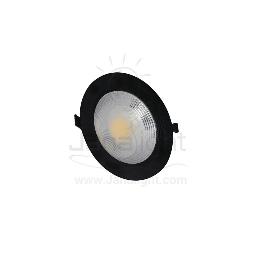 كشاف 20 وات كومبكت وورم حلق اسود مط جنى لايت plastic warm compact 20 watt downlight